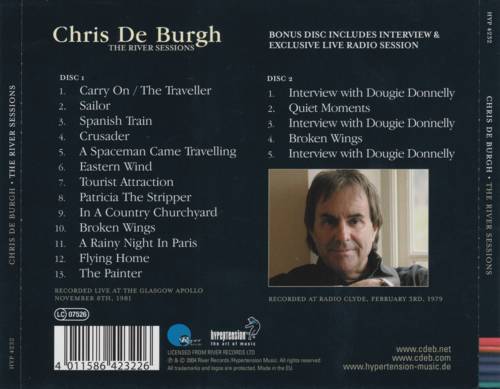 Chris de Burgh The River Sessions : Back